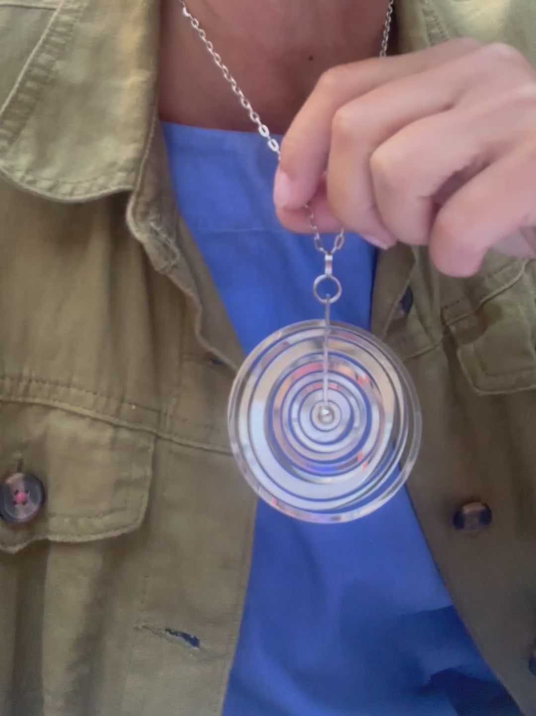 A rare silver Silver Moon pendant necklace, by Tappio Wirkala